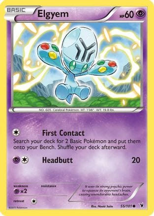 'Pokemon - 'Elgyem (55) 055  Noble Victories - Common