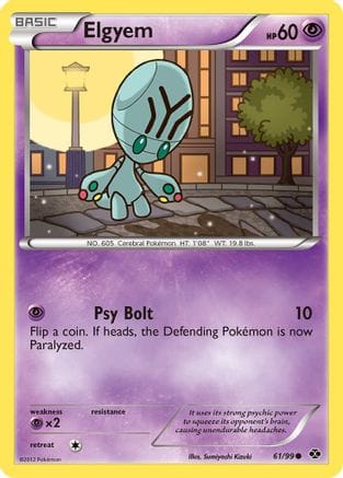 'Pokemon - 'Elgyem 061  Next Destinies - Common
