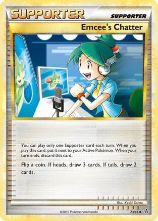 'Pokemon - 'Emcee's Chatter 073  - Reverse Holofoil Unleashed - Uncommon