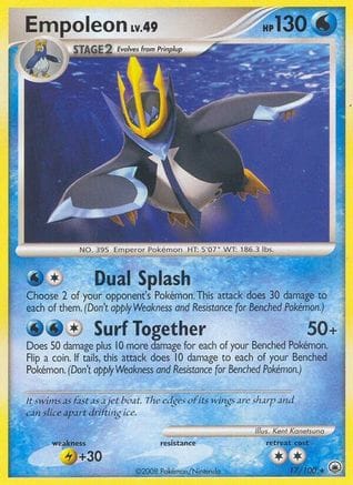 'Pokemon - 'Empoleon 017  - Reverse Holofoil Majestic Dawn - Rare