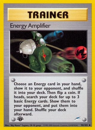 'Pokemon - 'Energy Amplifier 098  - 1st Edition Neo Destiny - Uncommon