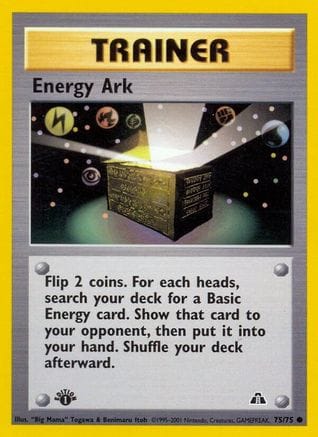 'Pokemon - 'Energy Ark 075/75  - 1st Edition Neo Discovery - Common