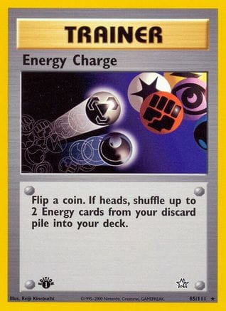 'Pokemon - 'Energy Charge 085/111  - Unlimited Neo Genesis - Rare