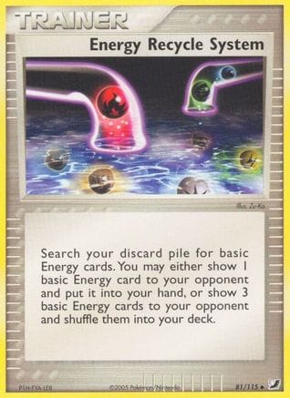 'Pokemon - 'Energy Recycle System 081  Unseen Forces - Uncommon