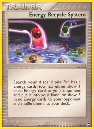 'Pokemon - 'Energy Recycle System 073  - Reverse Holofoil Power Keepers - Uncommon