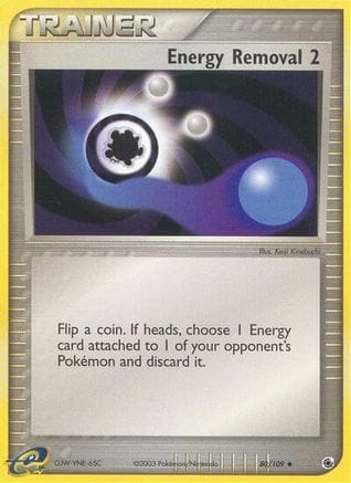 'Pokemon - 'Energy Removal 2 080  - Reverse Holofoil Ruby and Sapphire - Uncommon