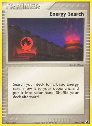 'Pokemon - 'Energy Search 094  - Reverse Holofoil Unseen Forces - Common
