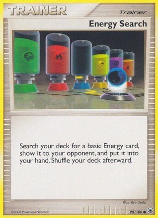 'Pokemon - 'Energy Search 090/100  - Reverse Holofoil Majestic Dawn - Common