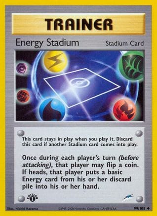 'Pokemon - 'Energy Stadium 099/105  - 1st Edition Neo Destiny - Uncommon