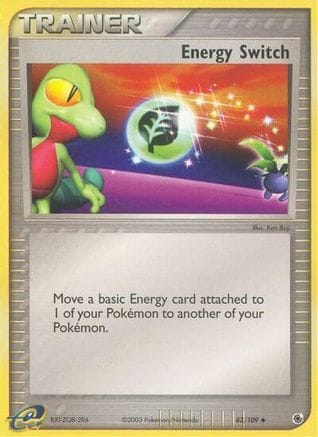 'Pokemon - 'Energy Switch 082  - Reverse Holofoil Ruby and Sapphire - Uncommon