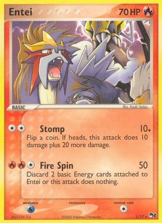 'Pokemon - 'Entei 001  POP Series 2 - Rare