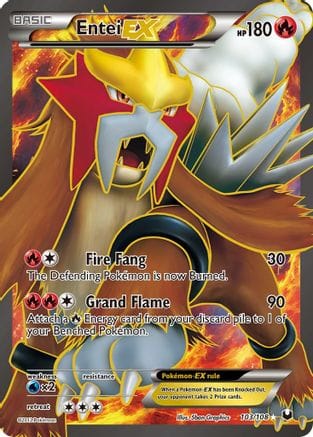 'Pokemon - 'Entei EX (103 Full Art) 103  - Holofoil Dark Explorers - Ultra Rare