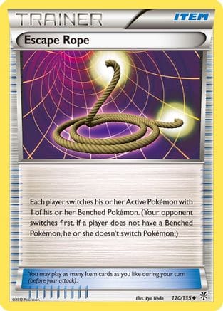 'Pokemon - 'Escape Rope 120/135  - Reverse Holofoil Plasma Storm - Uncommon