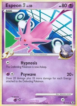'Pokemon - 'Espeon E4 018  Rising Rivals - Rare