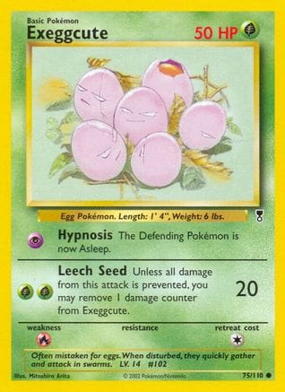 'Pokemon - 'Exeggcute 075/110  - Reverse Holofoil Legendary Collection - Common