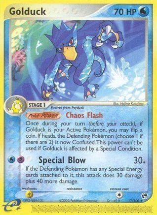 'Pokemon - 'Golduck 017  Sandstorm - Rare