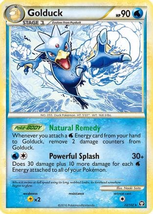 'Pokemon - 'Golduck 022  Triumphant - Rare