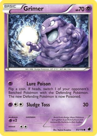 'Pokemon - 'Grimer 045  Plasma Freeze - Common