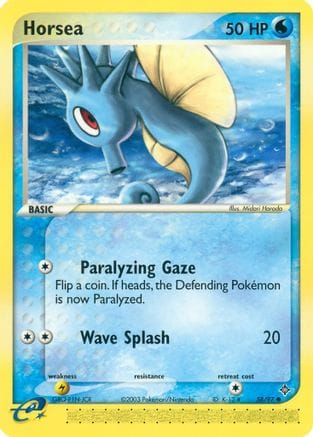 'Pokemon - 'Horsea 058/97  - Reverse Holofoil Dragon - Common