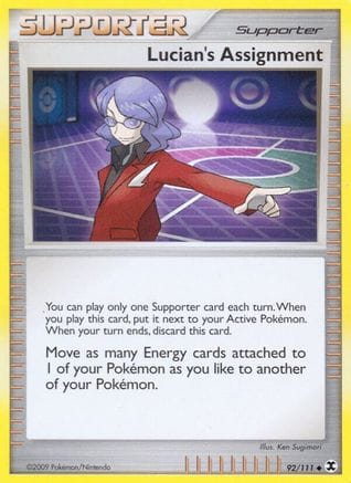 'Pokemon - 'Lucian's Assignment 092  - Reverse Holofoil Rising Rivals - Uncommon