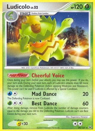 'Pokemon - 'Ludicolo 034/127  Platinum - Rare