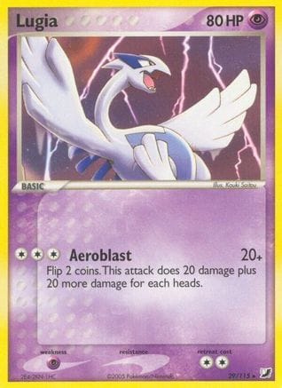 'Pokemon - 'Lugia 029  - Reverse Holofoil Unseen Forces - Rare