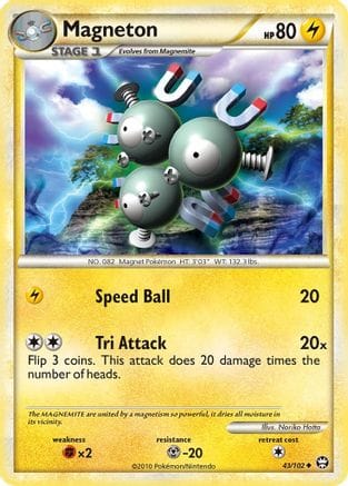 'Pokemon - 'Magneton 043  Triumphant - Uncommon