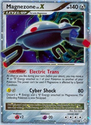 'Pokemon - 'Magnezone LV.X 142  - Holofoil Legends Awakened - Ultra Rare