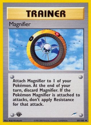 'Pokemon - 'Magnifier 101/105  - 1st Edition Neo Destiny - Uncommon