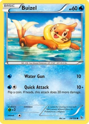 'Pokemon - 'Buizel 028  XY  Flashfire - Common