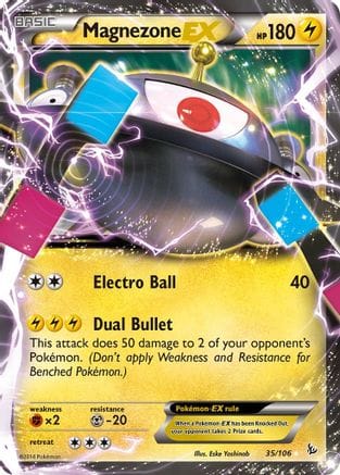 'Pokemon - 'Magnezone EX 035/106  - Holofoil XY  Flashfire - Ultra Rare