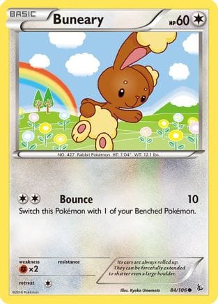 'Pokemon - 'Buneary 084/106  XY  Flashfire - Common