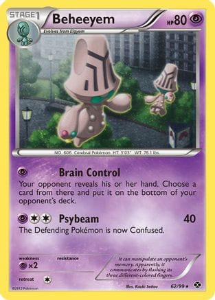 'Pokemon - 'Beheeyem 062/99  - Holofoil Blister Exclusives - Promo