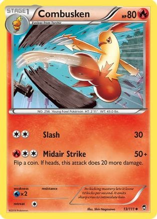 'Pokemon - 'Combusken 013  XY  Furious Fists - Uncommon