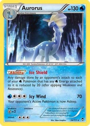 'Pokemon - 'Aurorus 026/111  XY  Furious Fists - Rare
