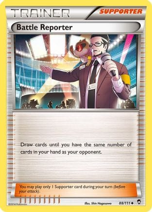 'Pokemon - 'Battle Reporter 088  - Reverse Holofoil XY  Furious Fists - Uncommon