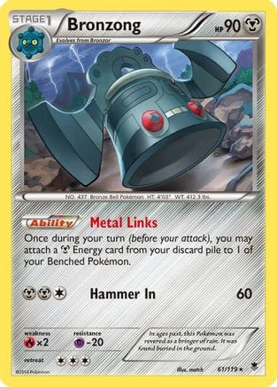 'Pokemon - 'Bronzong 061/119  XY  Phantom Forces - Rare