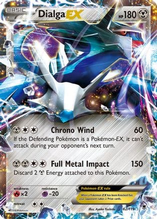 'Pokemon - 'Dialga EX 062/119  - Holofoil XY  Phantom Forces - Ultra Rare