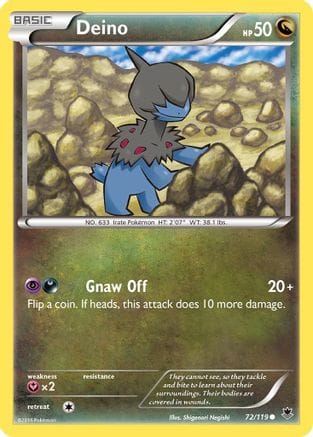 'Pokemon - 'Deino 072  XY  Phantom Forces - Common