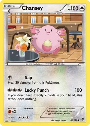 'Pokemon - 'Chansey 080/119  XY  Phantom Forces - Common