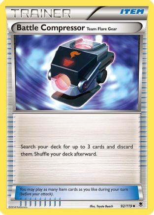 'Pokemon - 'Battle Compressor 092/119  - Reverse Holofoil XY  Phantom Forces - Uncommon