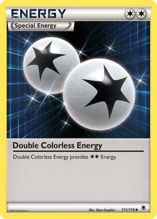 'Pokemon - 'Double Colorless Energy 111/119  - Reverse Holofoil XY  Phantom Forces - Uncommon