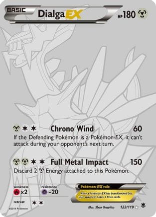 'Pokemon - 'Dialga EX (122 Secret Rare) 122  - Holofoil XY  Phantom Forces - Secret Rare