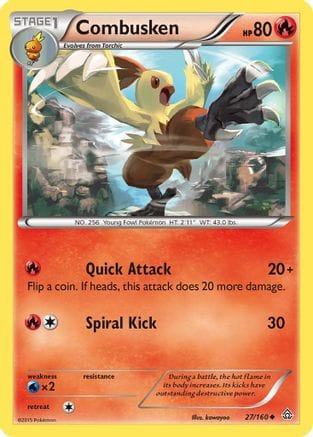 'Pokemon - 'Combusken 027/160  XY  Primal Clash - Uncommon
