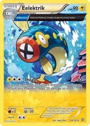 'Pokemon - 'Eelektrik (Alpha) 064/160  XY  Primal Clash - Rare