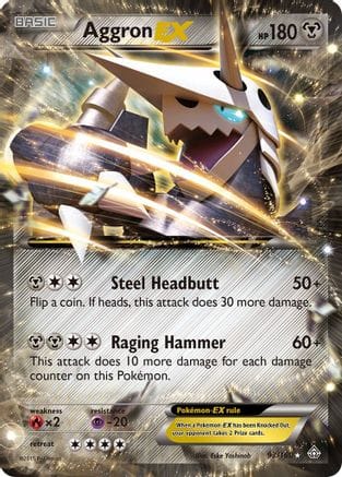 'Pokemon - 'Aggron EX 093/160  - Holofoil XY  Primal Clash - Ultra Rare
