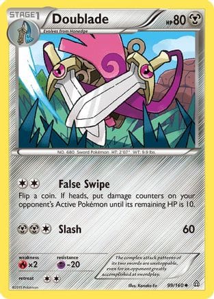 'Pokemon - 'Doublade 099/160  XY  Primal Clash - Uncommon