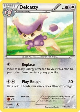 'Pokemon - 'Delcatty 114  - Reverse Holofoil XY  Primal Clash - Rare