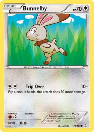 'Pokemon - 'Bunnelby 120  XY  Primal Clash - Common
