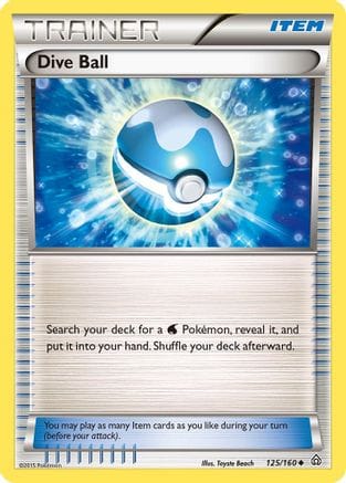 'Pokemon - 'Dive Ball 125/160  XY  Primal Clash - Uncommon